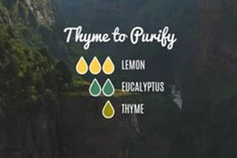 Antiviral Essential Oil Recipes - Thyme to Purify Diffuser Blend by Loving Essential Oil with lemon,..