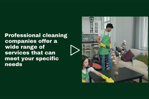 Northern Virginia Cleaning Company - The benefits of hiring a professional cleaning company