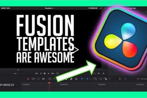 Simple Text Title Workflow in Resolve 18 - Make Your Own Fusion Template!