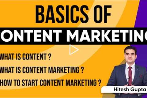 Content Marketing Basics | What is Content ? | What is Content Marketing in Hindi  #ContentMarketing