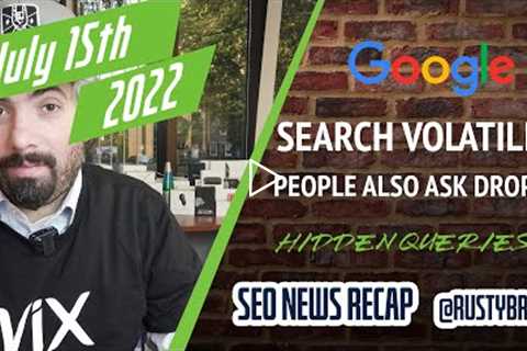 Google Volatility, People Also Ask Drop, Search Console Hidden Queries, Google Ads Features &..