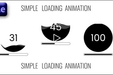 Loading Animation in Adobe After Effects - After Effects Tutorial - No Plugins.