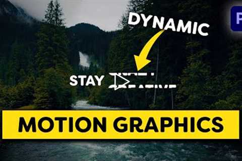 Simple DYNAMIC Motion Graphics (Premiere Pro Tutorial)