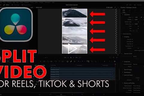 Simple Split Video Tutorial in Davinci Resolve for TikTok, Reels and Shorts