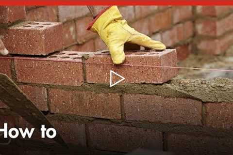 Bricklaying 101: How To Build A Brick Wall