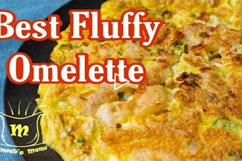 Breakfast Recipe | Fluffy Omelet Recipe | Healthy Breakfast | Street Food Omelet Recipe |Muneeb Menu