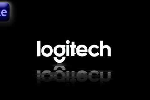 Logitech Logo Reveal In Adobe After Effects - After Effects Tutorial - No Plugins.