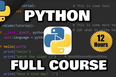 Python Full Course for Beginners 🐍