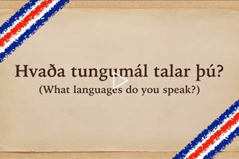 What Languages Do You Speak? - In Icelandic [EP.49]