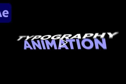 3D Typography Text Animation in After Effects - Motion Graphics Text Animation After Effects