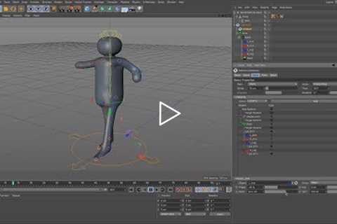 Cinema 4D Tutorial - Simple Character Build & Animate Using CMotion