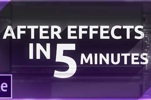 Learn After Effects in 5 MINUTES! Beginner Tutorial