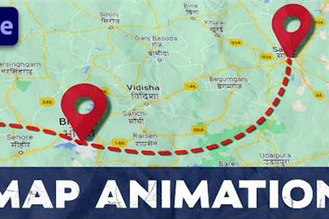 How to Create Map Animation in After Effects 2022 | EZEdit