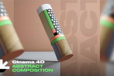 Abstract Composition Design - Cinema 4D Tutorial Octane Render