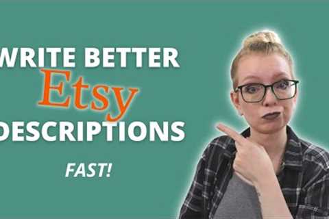 Write Etsy Listing Descriptions that CONVERT - Steal my strategy! | Type Nine Studio