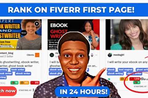 How To Rank Your Gigs On Fiverr In 24 Hours | Make Money Online (Fiverr Gig Ranking 2023)