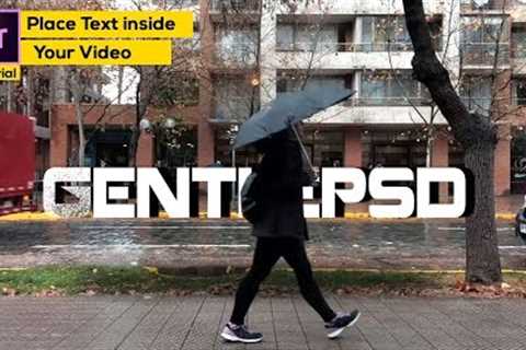 Premiere pro Tutorial : How to Place Text inside your video