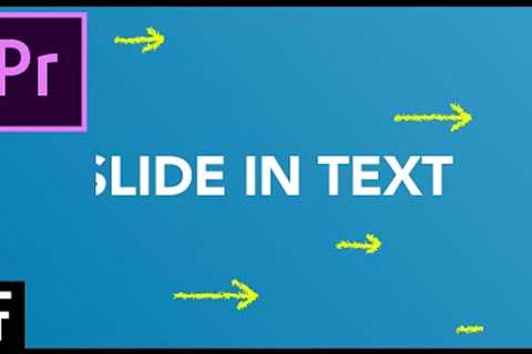 Slide Text Animation - Premiere Pro Tutorial