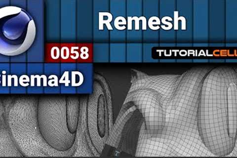 0058. remesh ( retopology ) tool in cinema 4d