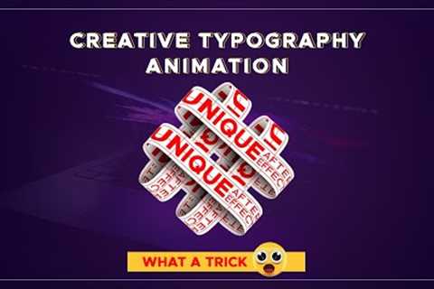 Creative Typography Animation in After Effects | After Effects Tutorial