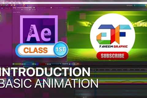 After Effects Class One Introduction and Basic Animation - Urdu / Hindi