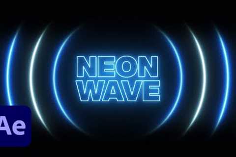 Neon Wave Animation in After Effects Tutorial | Easy Tutorial