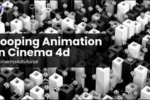 Looping Background Animation In Cinema 4d - Cinema 4d Tutorial.