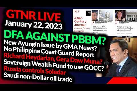 DFA Against PBBM? Sovereign Wealth Fund to be funded by GOCC? - GTNR with Ka Mentong and Ka Ado