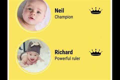 Wonderful Baby Names that Mean King