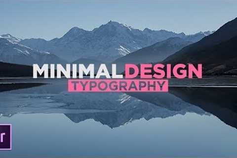 Typography Motion Graphics in Premiere Pro | Tutorial