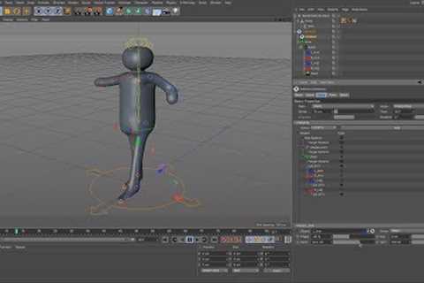 Cinema 4D Tutorial - Simple Character Build & Animate Using CMotion