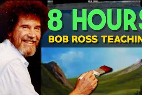 Bob Ross Teaching How To Paint For 8 Hours