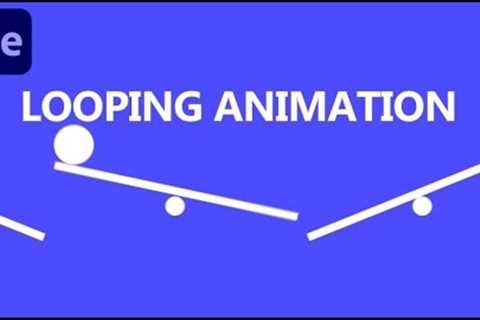 Looping Animation technique in Adobe After Effects - After Effects Tutorial - No Plugins.