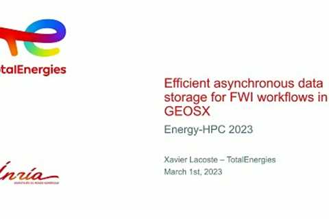 Technical Talk: Efficient Asynchronous Data Storage for FWI Workflows in GEOSX