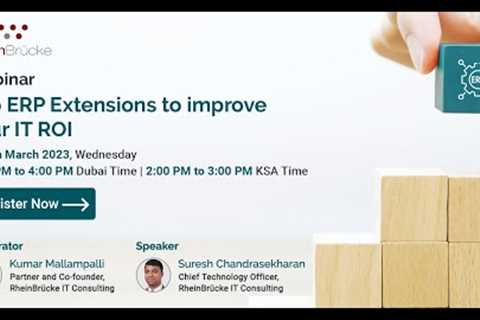 Webinar on Top ERP Extensions to improve Your IT ROI | ECM | Demand Planning| Data Analysis Solution