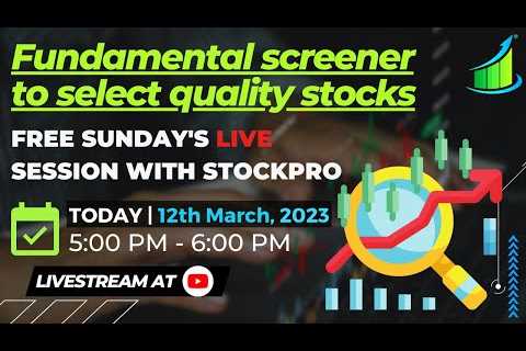 StockPro | Sunday''s Learning Session | 12th MARCH 2023💹 @Stockpro