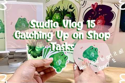 Studio Vlog 15 🌼 Catching up on Shop Tasks // Running a small business