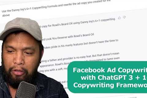 [FILIPINO + ENGLISH] Facebook Ad Copywriting with ChatGPT 3 + 10 Copywriting Frameworks