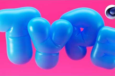 Creating Bubble Type or Balloon Text in Cinema 4D