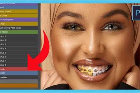 How To Create Eyes and Teeth whitening action in photoshop