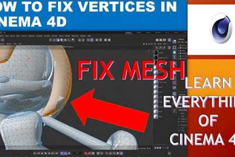 How to fix vertices in cinema 4d || repair mesh in c4d ||cinema 4d tutorial