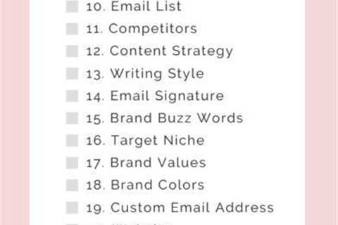 The Ultimate Branding Checklist