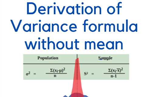 Deriving the Formula of Variance without using the Sample Mean