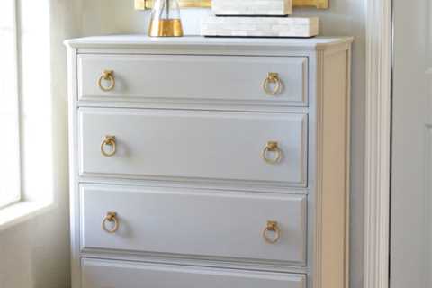 Budget Friendly Unique Brass Pulls + Dresser Redo