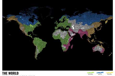 All the Rivers of the World Shown in Rainbow Colors: A Data Visualization to Explore