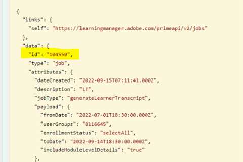 How to Download Learner Transcript (LT) Report using Job APIs