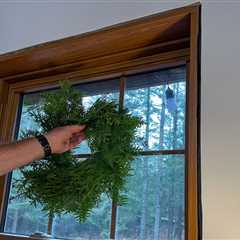 How To Hang a Wreath From a Window