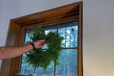 How To Hang a Wreath From a Window