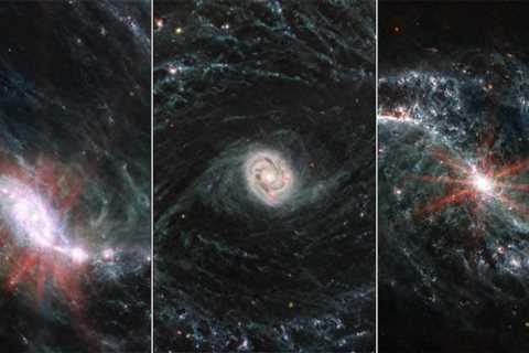 3 New JWST Spiral Galaxy Photos Reveal Galaxies That Spiral & Sparkle