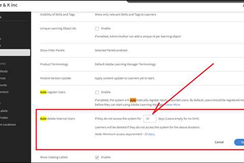 Guide: Internal users getting auto deleted for unknown reason in Adobe Learning Manager.